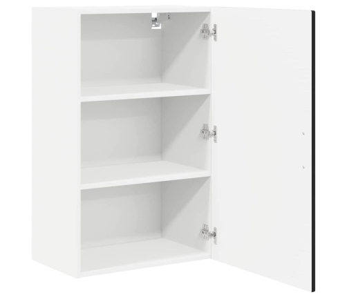 Virtuves Sienas Skapītis Ar Plauktu Melna 50 X 31 X 80 Cm Vidaxl