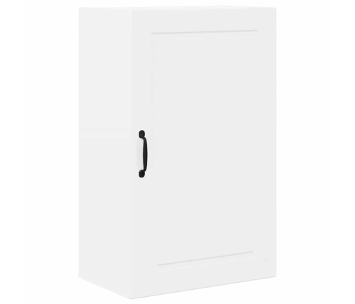 Virtuves Sienas Skapītis Ar Plauktu Augsta Spīduma Baltā Krāsa Vidaxl