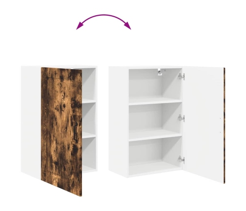 Virtuves Sienas Skapītis Ar Durvīm Dūmaka Ozols 50 X 31 X 80 Cm Vidaxl