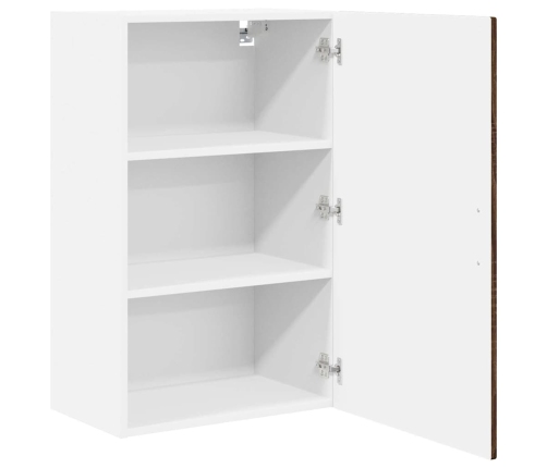 Virtuves Sienas Skapītis Ar Plauktu Brūns Ozols 50 X 31 X 80 Cm Vidaxl