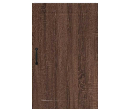 Virtuves Sienas Skapītis Ar Plauktu Brūns Ozols 50 X 31 X 80 Cm Vidaxl