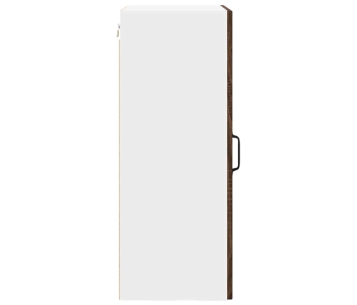 Virtuves Sienas Skapītis Ar Plauktu Brūns Ozols 50 X 31 X 80 Cm Vidaxl