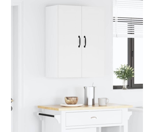 Virtuves Sienas Skapītis Ar Plauktu Balts 60 X 31 X 80 Cm Vidaxl