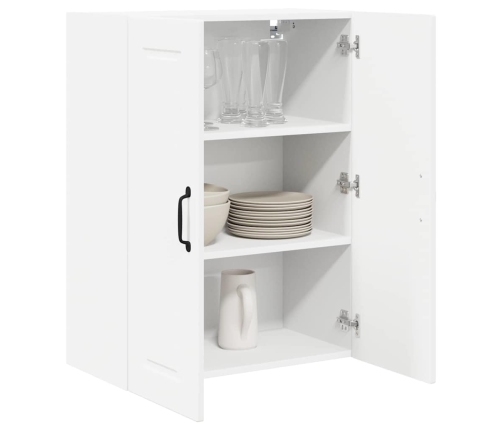 Virtuves Sienas Skapītis Ar Plauktu Balts 60 X 31 X 80 Cm Vidaxl