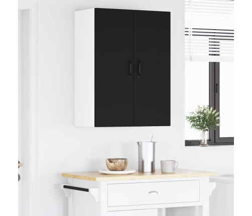 Virtuves Sienas Skapītis Ar Plauktu Melna 60 X 31 X 80 Cm Vidaxl