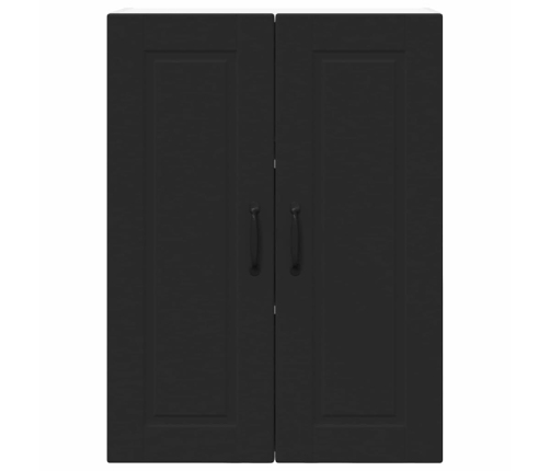 Virtuves Sienas Skapītis Ar Plauktu Melna 60 X 31 X 80 Cm Vidaxl