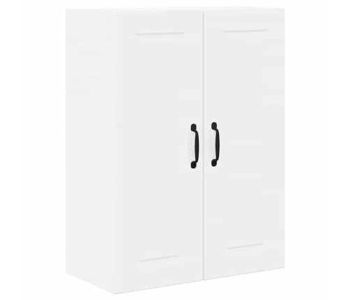 Virtuves Sienas Skapītis Ar Plauktu Augsta Spīduma Baltā Krāsa Vidaxl