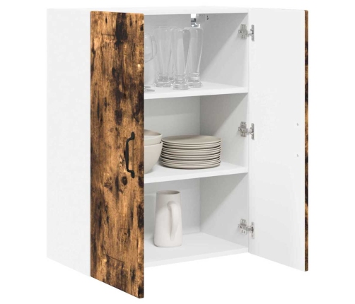 Virtuves Sienas Skapītis Ar Durvīm Dūmaka Ozols 60 X 31 X 80 Cm Vidaxl