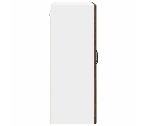 Virtuves Sienas Skapītis Ar Plauktu Brūns Ozols 60 X 31 X 80 Cm Vidaxl