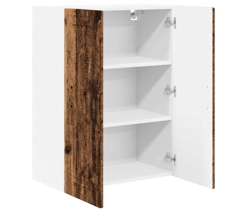 Virtuves Sienas Skapītis Ar Plauktu Vecs Koks 60 X 31 X 80 Cm Vidaxl