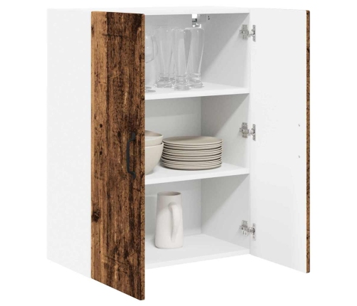 Virtuves Sienas Skapītis Ar Plauktu Vecs Koks 60 X 31 X 80 Cm Vidaxl