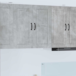 Virtuves Sienas Skapītis Betona Pelēks 80 X 31 X 80 Cm Vidaxl