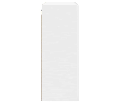 Virtuves Sienas Skapītis Ar Plauktu Augsta Spīduma Baltā Krāsa Vidaxl