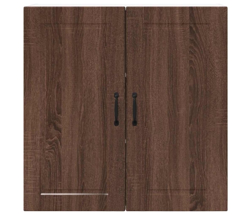 Virtuves Sienas Skapītis Ar Plauktu Brūns Ozols 80 X 31 X 80 Cm Vidaxl