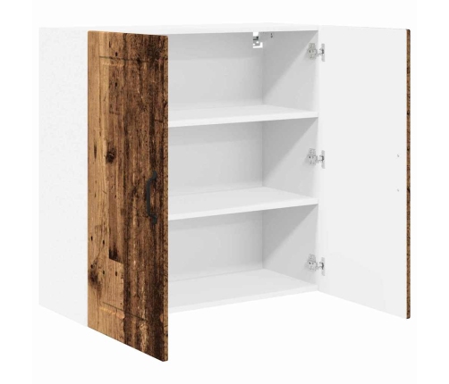 Virtuves Sienas Skapītis Ar Plauktu Vecs Koks 80 X 31 X 80 Cm Vidaxl