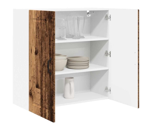 Virtuves Sienas Skapītis Ar Plauktu Vecs Koks 80 X 31 X 80 Cm Vidaxl