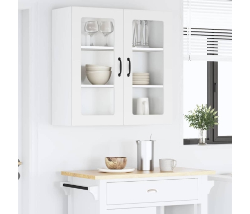 Virtuves Sienas Skapītis Ar Plauktu Balts 80 X 31 X 80 Cm Vidaxl