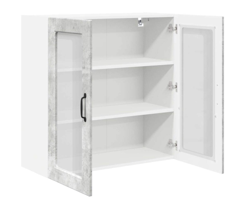 Virtuves Sienas Skapītis Betona Pelēks 80 X 31 X 80 Cm Vidaxl