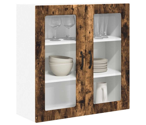 Virtuves Sienas Skapītis Ar Durvīm Dūmaka Ozols 80 X 31 X 80 Cm Vidaxl