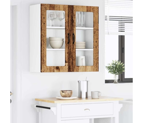 Virtuves Sienas Skapītis Ar Plauktu Vecs Koks 80 X 31 X 80 Cm Vidaxl