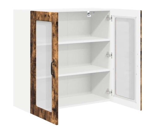 Virtuves Sienas Skapītis Ar Plauktu Vecs Koks 80 X 31 X 80 Cm Vidaxl