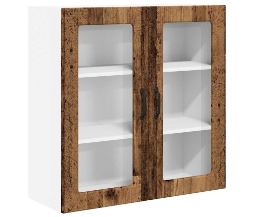 Virtuves Sienas Skapītis Ar Plauktu Vecs Koks 80 X 31 X 80 Cm Vidaxl