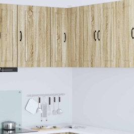 Virtuves Sienas Skapītis Ar Durvīm Sonoma Ozols 57 X 57 X 80 Cm Vidaxl