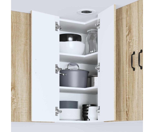 Virtuves Sienas Skapītis Ar Durvīm Sonoma Ozols 57 X 57 X 80 Cm Vidaxl