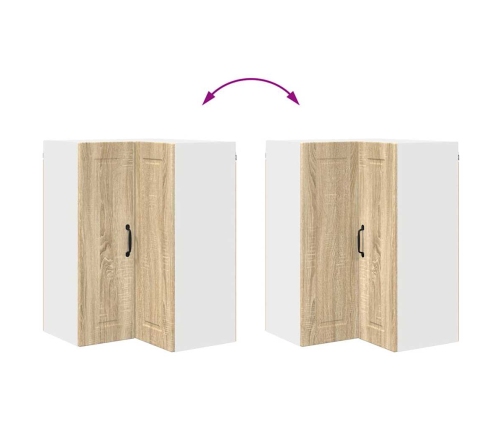 Virtuves Sienas Skapītis Ar Durvīm Sonoma Ozols 57 X 57 X 80 Cm Vidaxl