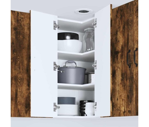 Virtuves Sienas Skapītis Ar Durvīm Dūmaka Ozols 57 X 57 X 80 Cm Vidaxl