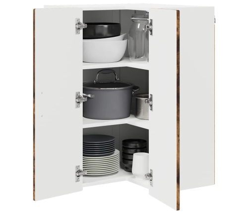 Virtuves Sienas Skapītis Ar Durvīm Dūmaka Ozols 57 X 57 X 80 Cm Vidaxl