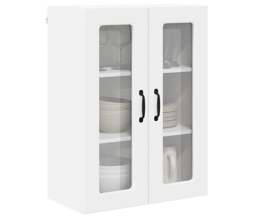 Virtuves Sienas Skapītis Ar Plauktu Balts 60 X 31 X 80 Cm Vidaxl