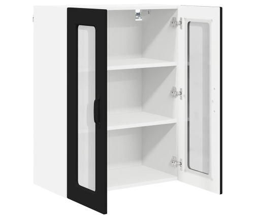 Virtuves Sienas Skapītis Ar Plauktu Melna 60 X 31 X 80 Cm Vidaxl