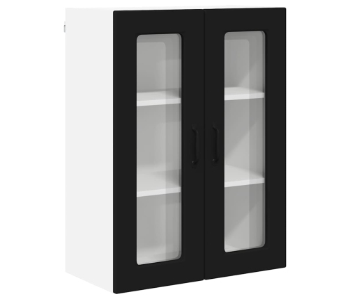 Virtuves Sienas Skapītis Ar Plauktu Melna 60 X 31 X 80 Cm Vidaxl