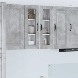 Virtuves Sienas Skapītis Betona Pelēks 60 X 31 X 80 Cm Vidaxl