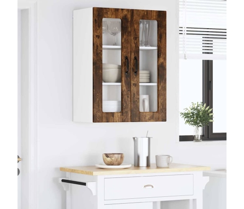 Virtuves Sienas Skapītis Ar Durvīm Dūmaka Ozols 60 X 31 X 80 Cm Vidaxl