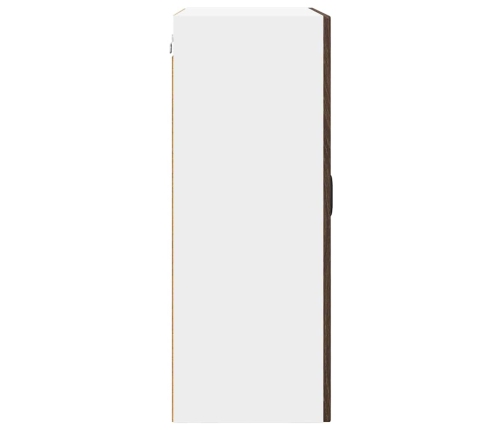 Virtuves Sienas Skapītis Ar Plauktu Brūns Ozols 60 X 31 X 80 Cm Vidaxl