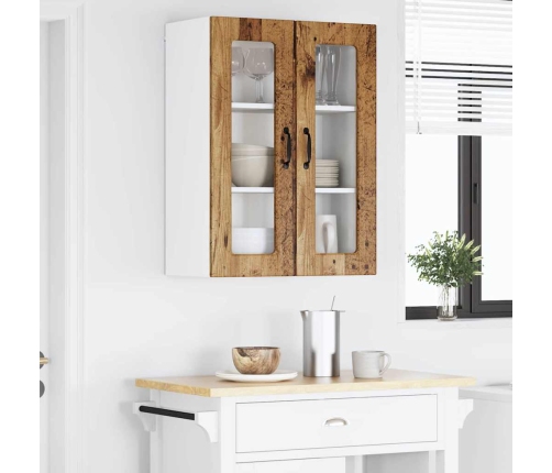 Virtuves Sienas Skapītis Ar Plauktu Vecs Koks 60 X 31 X 80 Cm Vidaxl