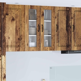 Virtuves Sienas Skapītis Ar Plauktu Vecs Koks 60 X 31 X 80 Cm Vidaxl