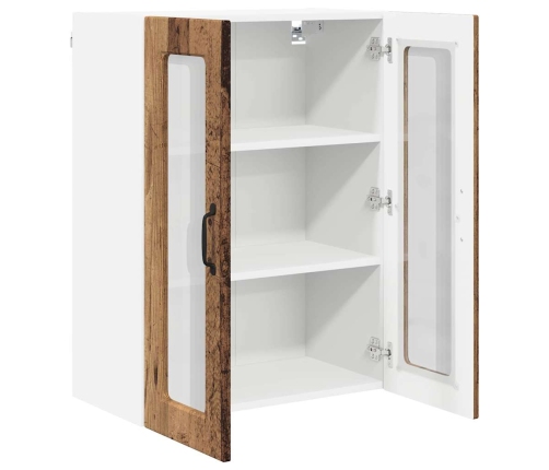 Virtuves Sienas Skapītis Ar Plauktu Vecs Koks 60 X 31 X 80 Cm Vidaxl