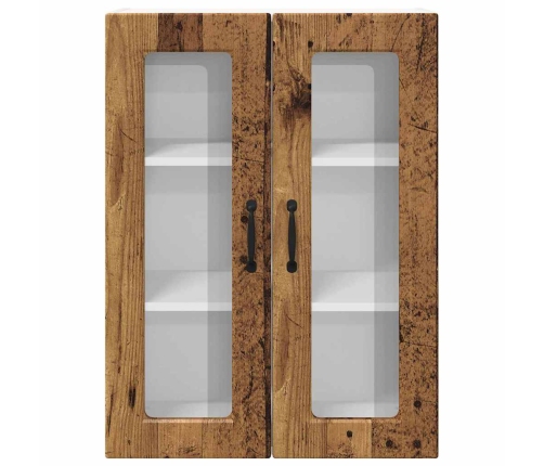 Virtuves Sienas Skapītis Ar Plauktu Vecs Koks 60 X 31 X 80 Cm Vidaxl