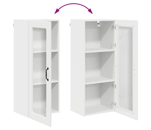 Virtuves Sienas Skapītis Ar Plauktu Balts 40 X 31 X 100 Cm Vidaxl