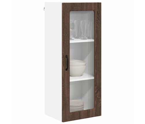 Virtuves Sienas Skapītis Ar Durvīm Brūns Ozols 40 X 31 X 100 Cm Vidaxl