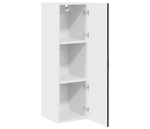 Virtuves Sienas Skapītis Ar Plauktu Melna 30 X 31 X 100 Cm Vidaxl