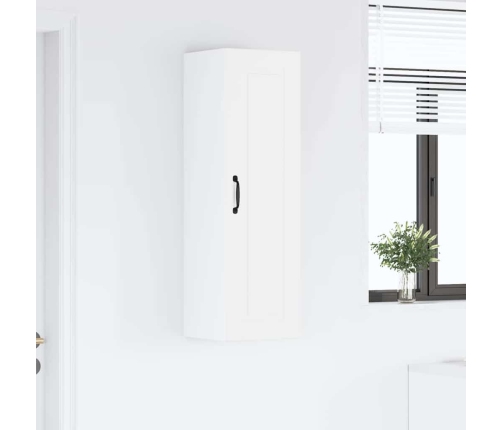 Virtuves Sienas Skapītis Ar Plauktu Augsta Spīduma Baltā Krāsa Vidaxl