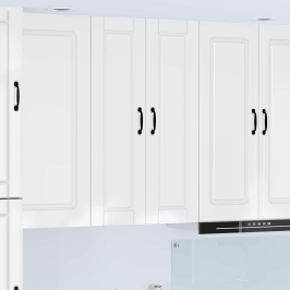 Virtuves Sienas Skapītis Ar Plauktu Augsta Spīduma Baltā Krāsa Vidaxl