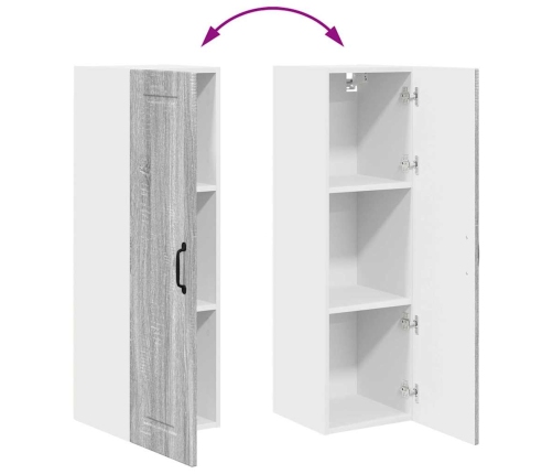 Virtuves Sienas Skapītis Pelēks Sonoma 30 X 31 X 100 Cm Vidaxl