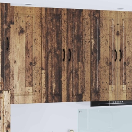 Virtuves Sienas Skapītis Ar Plauktu Vecs Koks 30 X 31 X 100 Cm Vidaxl