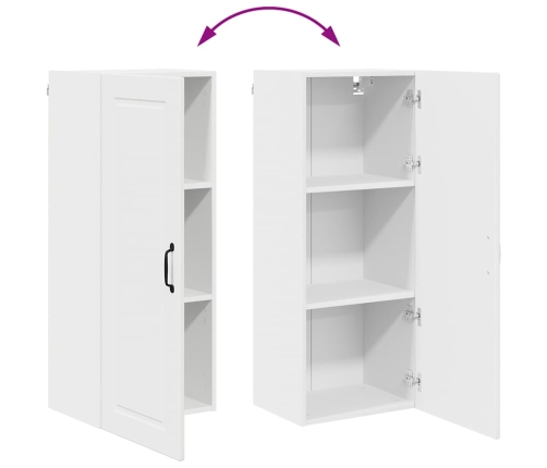 Virtuves Sienas Skapītis Ar Plauktu Balts 40 X 31 X 100 Cm Vidaxl