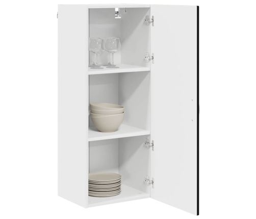 Virtuves Sienas Skapītis Ar Plauktu Melna 40 X 31 X 100 Cm Vidaxl